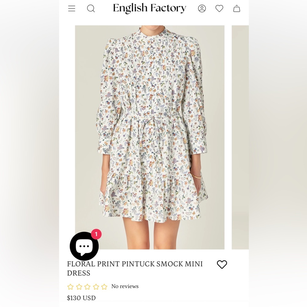 English Factory Floral Dress